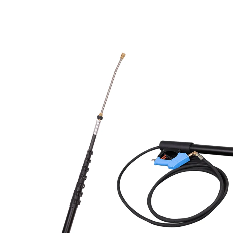 Anti-spin high pressure cleaning rod